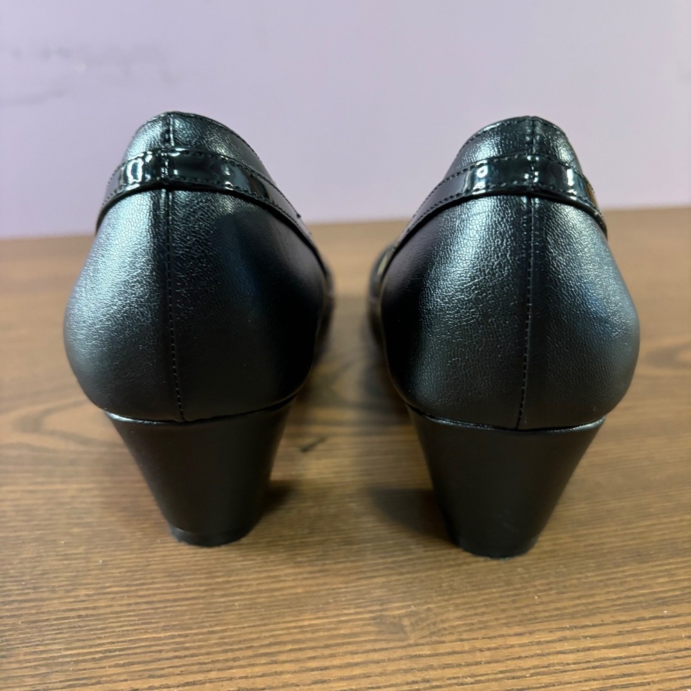 LifeStride Ricki Pumps Women 8M Black Excellent Soft System Comfort Block Heel - Picture 3 of 13